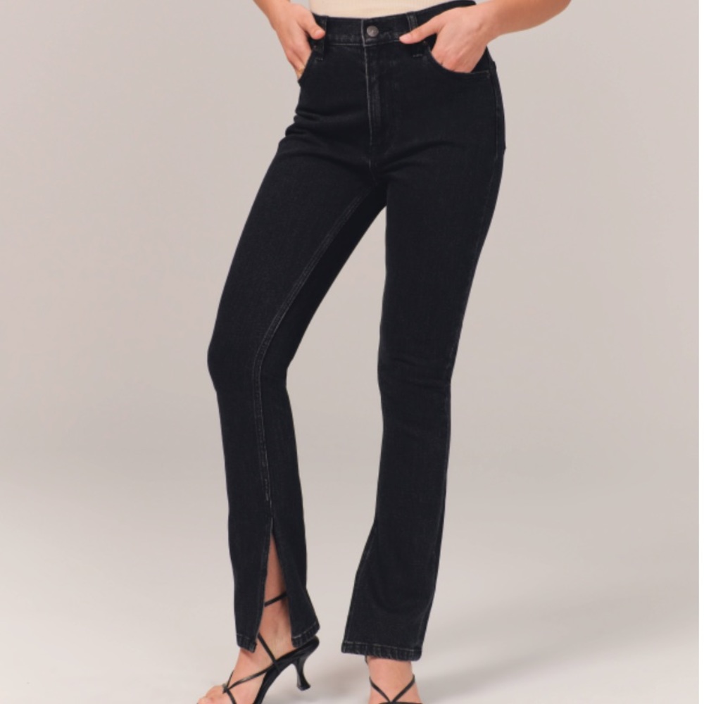 Abercrombie & Fitch Skinny High Rise Split Hem😍